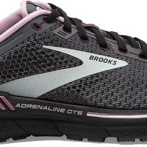 Women's Brooks Adrenaline GTS 22, Pearl/Black/Metallic, 9.5 D